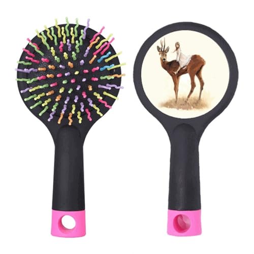 Brosse à cheveux démêlante Art Déco à coussin pneumatique pour salon