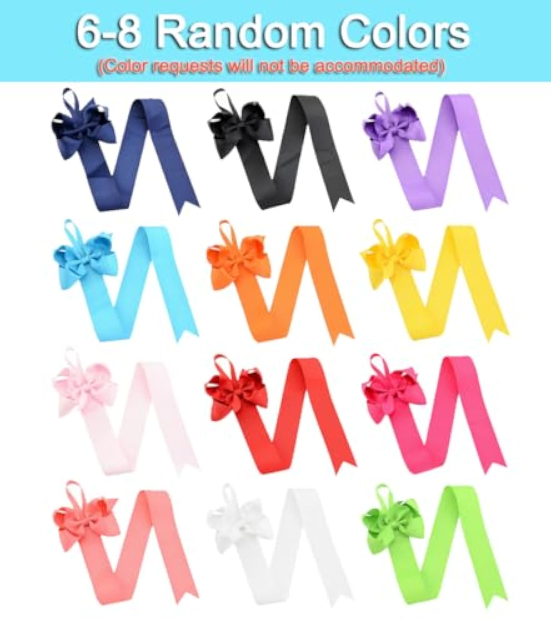 12PCS Hair Bow and Clip Holder Organizer