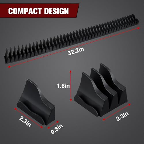 42-tool magnetic wrench organizer customizable wrench organizer set for tool box wrench holder for tool drawer storage black 42 pcs