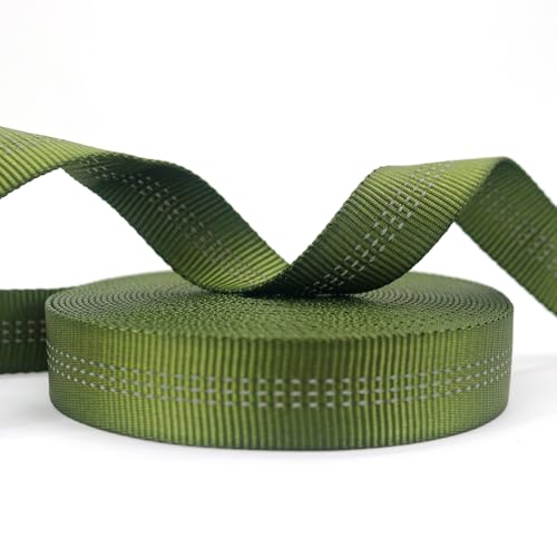 Image of NewDoar CE UIAA Certified 1 Inch Nylon Webbing Strap /Tubular Climbing Webbing - Heavy Duty Strap for Rescue, Climbing, Harnesses, Rock Work, & Firefighting