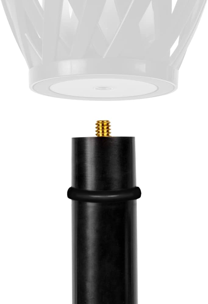 Limitless Innovations TikiTunes 4ft Pole & Ground Stake - Adjustable Height Accessory with Threaded Insert for TikiTunes Bluetooth Wireless Portable Outdoor Lantern Torch Speakers