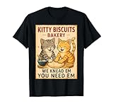 Photo Gallery kitty biscuits bakery t-shirt divertente gatto camicia da donna maglietta Photo Gallery kitty biscuits bakery t-shirt divertente gatto camicia da donna maglietta