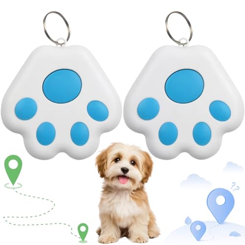 2PCS Mini CatDog GPS Tracking Locator,Tracker Gps Tag Pet Loc/ator Loss Preve/ntio,Waterproof Pet Tracker with Real-Time Location,Tracker Devices for Dog Pets,Portable Device Gps Pet Locator