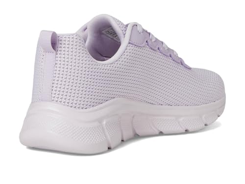 Skechers Women's BOBS Sport Women's Sneakers – Visionary Essence Lace-Up Knit, Vegan & Washable, Lilac, 5.5