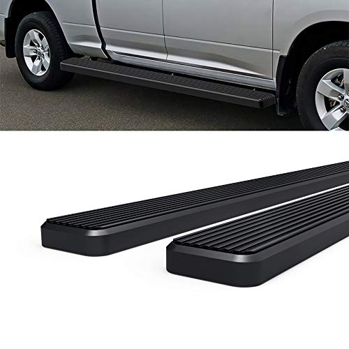 Estribos running boards negros para Dodge Ram miniatura 4