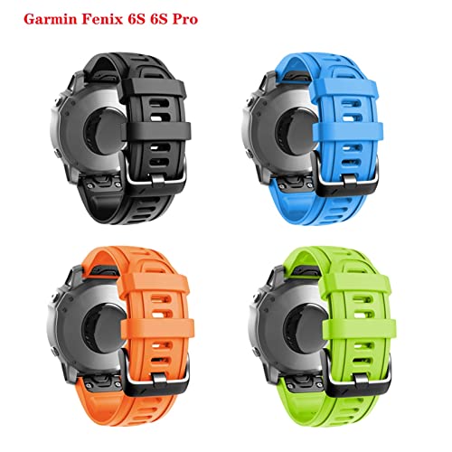 Bracelet silicone 26mm pour Garmin Fenix 7X et 6X jaune