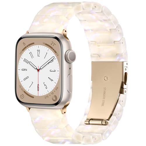 Lerobo Resin Band Compatible with Apple Watch Series 11/10/9/8/7 38mm 40mm 41mm 42mm 44mm 45mm 46mm 49mm,Fashion Lightweight Strap for iWatch Series 6/5/4/SE/Ultra 3 2 1 Wristband Replacemen