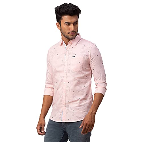 Image of Spykar Men's Printed Slim Fit Shirt