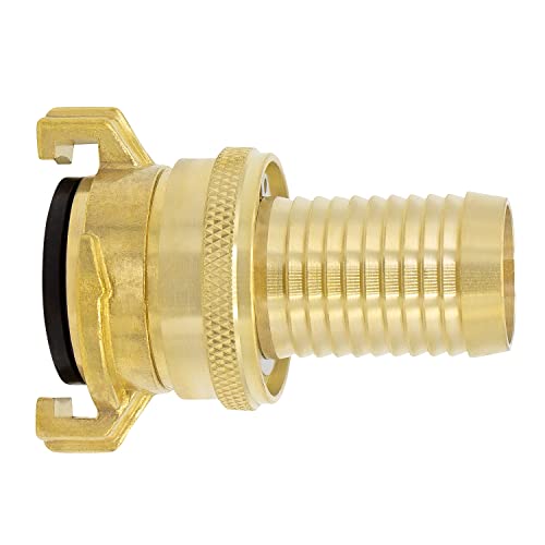 VARIOSAN Saug- und Hochdruckkupplung 12418 3/4 Tülle Messing blank System Geka