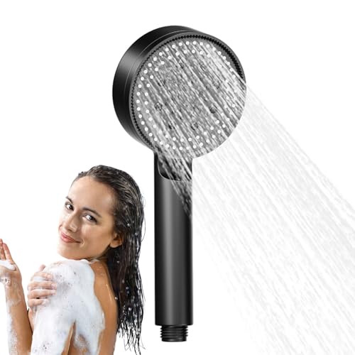 Alcachofa de ducha de alta presión, cabezal de ducha de lluvia de alta presión, spray de ahorro de agua, 5 modos ajustables, esquina limpia, bañera