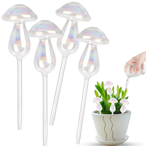Pflanzenbewässerungskugeln, Glas Gießkugeln, Glas-Bewässerungskugel für Pilzpflanzen,Bunte Bewässerungskugeln für Pflanzen,Klarglas-Pflanzenbewässerungsbirnen,Automatische Bewässerungskugel (4)