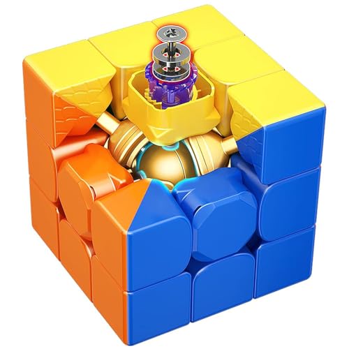 Image of HAWKISTER Moyu Super Rs3M 2022 3X3 Magnetic Core Ball-Core Positioning Speed Cube, Moyu Rs3 M Maglev Professional Stickerless Speed Cube, (Super Rs 3M Ball-Core + Maglev Version), For Kid,Multicolor
