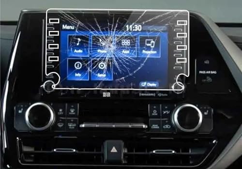 Film écran auto anti-rayures pour navigation GPS Toyota Highlander 2021 8 pouces