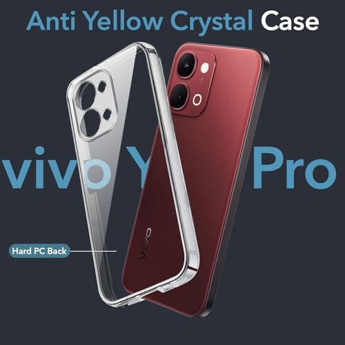 Image of Jkobi Shockproof Crystal-Clear Back Cover for Vivo Y51 Pro 5G | Vivo T5x (Magsafe Wireless Support | Drop & Camera Protection | Hard Polycarbonate)
