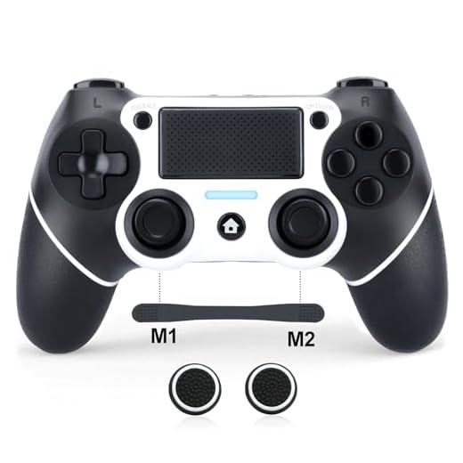 VooFun Manette Sans Fil Compatible avec PS4 Pro Slim, Bluetooth Manettes avec Vibration,Capteur 6 Axes,Pavé Tactile,Prise Casque,Turbo,1000mAh Batterie, Gamer Manette Compatible pour PS4