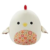 Squishmallows Todd The Rooster Plush Toy, 8 inches, Floral Belly Pattern