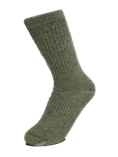 Premium Suri Alpaca Socks, Perfect for Hiking, Odor-Resistant Natural Fiber Soft Comfort for Men & Women, Fern Green