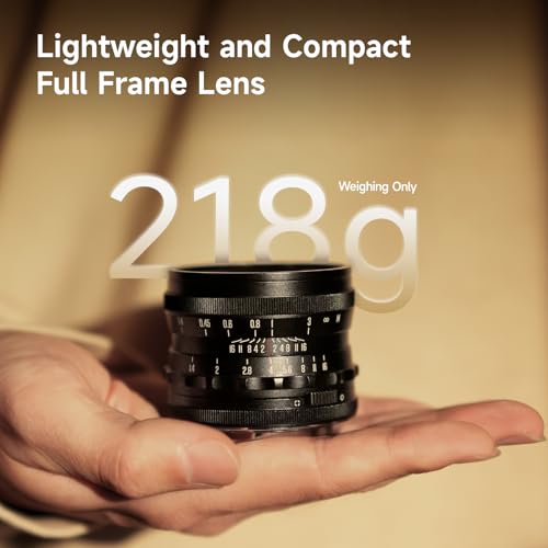 Image of Brightin Star MF 35mm F1.4 Full-Frame Lens for Canon RF Mount Mirrorless Cameras,f /1.4 Large Aperture Manual Focus Prime Lens Fit for EOS R5 R6 R RP R7 R10 R3 R6 Mark II(Silver)