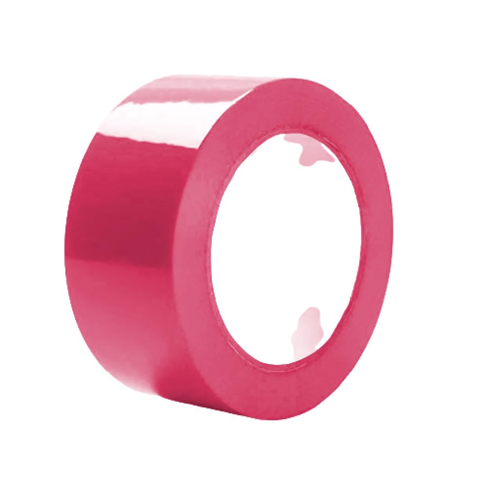 Venuscello 6 Rolls Pink Parcel Packaging Tape 48mm x 66m Heavy Duty for Sealing Boxes, Cartons and Keeping Goods Firmly Sealed — image 1