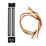 12-Bit Dual-Channel LED Audio Spektrum Level Indicator VU Meter für Musiksignalanalyse, 7-12V DC Eingang, Stereo Line-In (L/R), AGC Mo(A)