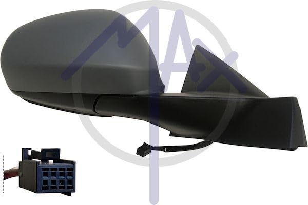 MAX MAR321-R Specchietto retrovisore esterno termico convesso tonalità blu per regolazione elettrica specchio con sensore temperatura Dx Compatibilità con ALFA ROMEO MITO 955