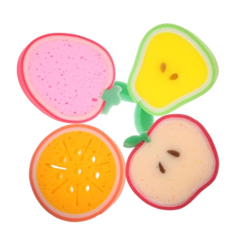Beavorty 4個 スポンジ キッチンクリーニングクロス 皿スクラバー 食器洗いブラシ クリーニング用品