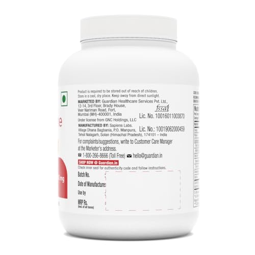 GNC Glutathione 500mg With Vitamin C For Clear & Radiant Skin | 60 Veg Capsules | Reduces Dark Spots & Melanin Pigmentation | Boosts Immunity | Fights Pollution & UV Damage | For Men & Women| Formulated In USA