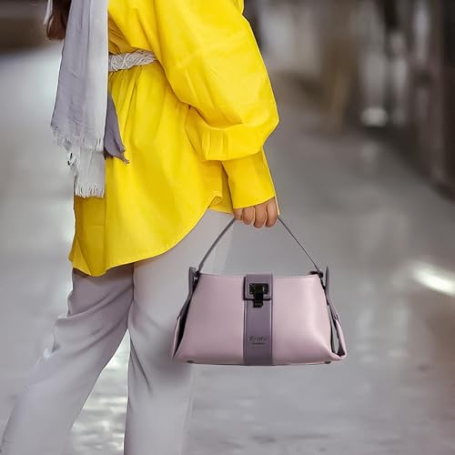 Image of EXOTIC Premium Stylish Dual Tone Elegant Buckle Hand & Sling Bag - Cruise Couture Collection
