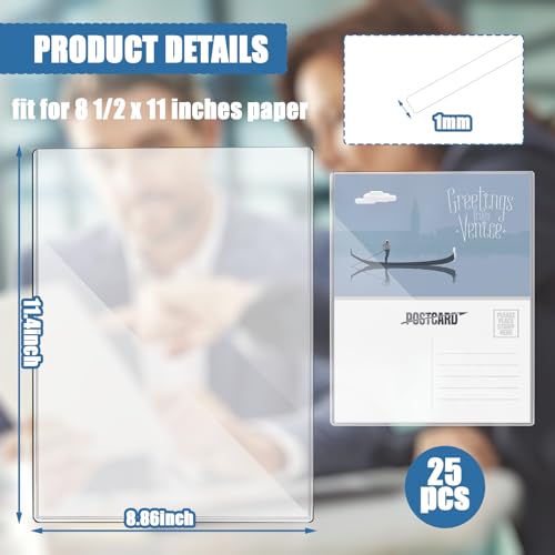 Soporte de documentos contra roturas usando fundas de papel duro de plástico 2