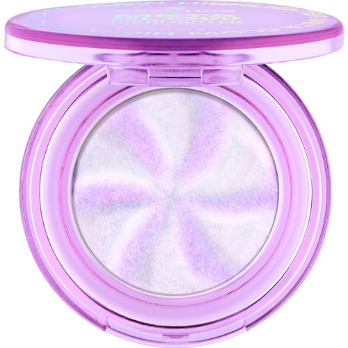 essence META GLOW HIGHLIGHTER, Violett, definierend, aufhellend, sofortiges Ergebnis, schimmernd, vegan, ölfrei, ohne Parfüm, ohne Alkohol, 1er Pack (3.2g)