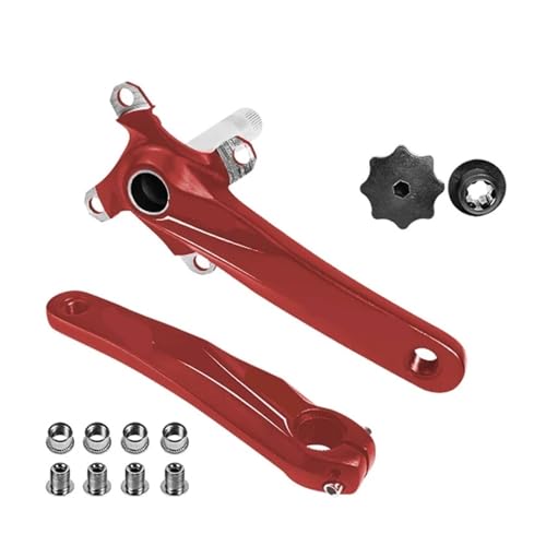 MTB �N�����N�Z�b�g 170mm ? 104/64 BCD �g���v�� �`�F�[�������O (3×9 / 3×10 �X�s�[�h�p)(RED Crank)