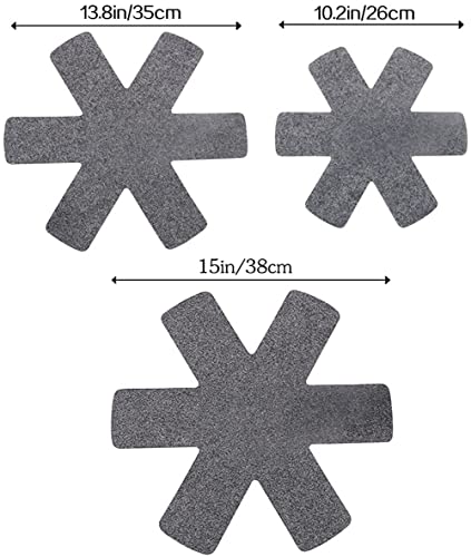 12PCS Pot and Pan Protectors Pot Dividers Pads 3 Sizes for Protecting and Separating Pots and Pans Avoid Scratching or Marring When Stacking - Image 2