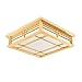 Produktbild GQLB Japanische Deckenleuchte led Massivholz Lampen tatami Licht Lampen japanische Wohnzimmer Schlafzimmer Balkon Protokolle licht Koreanischen 350 * 350 * 100 MM, weißes Licht