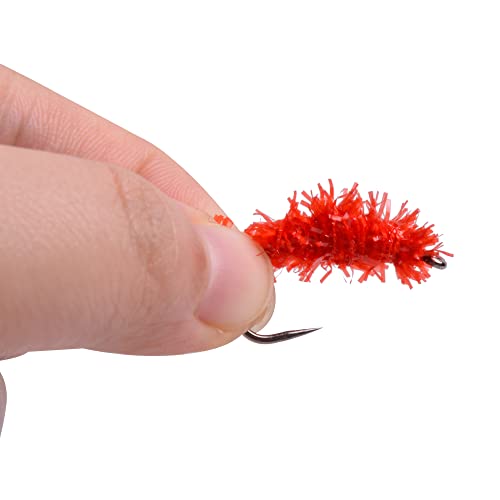 VATEICO 5 Cards Fly Tying Material DIY Thread Craft Fly Fishing Tinsel Chenille Crystal Flash Line Yarn Realistic Nymph Dry Flies Bug Scud - Thumbnail 4