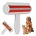 FluffEase Pet Hair Remover and Reusable Lint Roller - Cat and Dog Hair Remover for Furniture, Couch, Carpet, Clothing and Bedding - Portable, Multi-Surface Fur Removal Tool