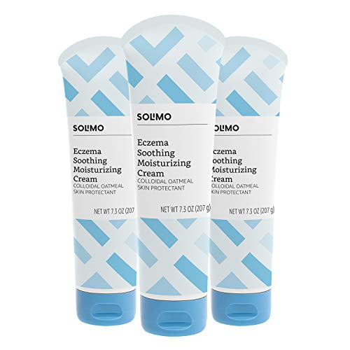 Amazon Brand - Solimo Eczema Soothing Moisturizing Cream with Colloidal Oatmeal, 7.3 Ounce