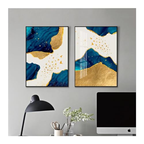 Toile peinture abstraite dorée de qualité supérieure