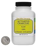 Activated Charcoal [C] 100% ACS Grade Float Powder 4 Oz in a Space-Saver Bottle
