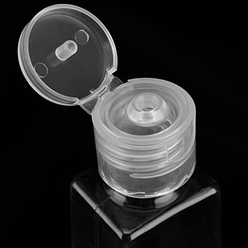 MANCHAP 100 Pack 1oz Plastic Empty Squeeze Bottles, 30ml Clear Travel Refillable Squeeze Bottles with Flip Cap for Lotions, Creams, Toiletries3