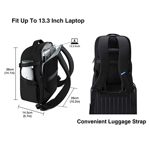 Bagsmart Camera Backpack, Dslr Slr Camera Bag Fits Up To 13.3 Inch Laptop Water Resistant With Rain Cover, Tripod Holder For Women And Men, Black #TOP5