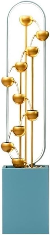 Modern Modern Minimalist Wealth Attracting Circular Fountain, Large Floor to Ceiling Foyer Decoration, Water Scenery in Living Room Floor-Standing Fountains