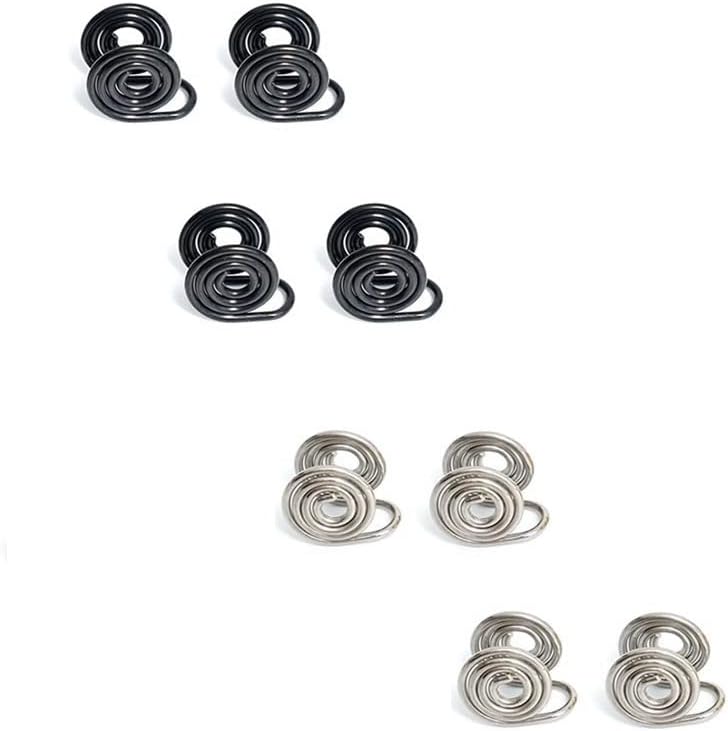 Keloids Pressure Acupressure Clip Earrings Non-pierced Stainless Steel Spiral Earrings