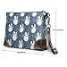 DXITROMI Small Clutch Purses for Women - Fashion Cute Penguins Print Leather Wristlet Wallets with Wrist Strap