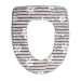 Toilet Seat Cover Pads, Washable Toilet Seat Cushion Mat Winter Washable Toilet Seat Lid Cover Pads (Gray)