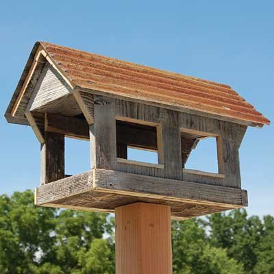 Bird in Hand Amish Made Covered Bridge Bird Feeder