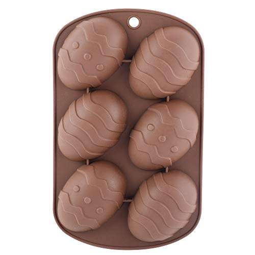 image for zengxiaoyun Easter Egg Molds, 3D Dinosaur Egg Chocolate Mold Giant Ost