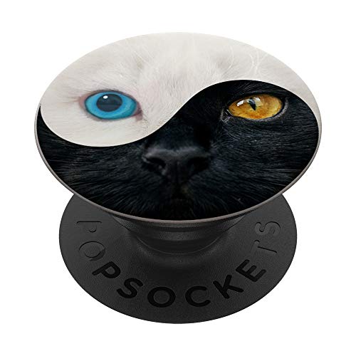 Yin Yang Yoga Zen Cute Cats - Regalo de yoga Gatito Gatos PopSockets PopGrip Intercambiable