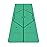 Liforme Original Yoga Mat - Free Yoga Bag Included - Patented Alignment System, Warrior-like Grip, Non-slip, Eco-friendly, sweat-resistant, 4.2mm thick mat for comfort - Green