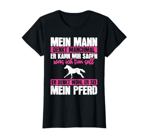 Pferde Mädchen Reiten Muttertag Reitsport Mama Reiten T-Shirt