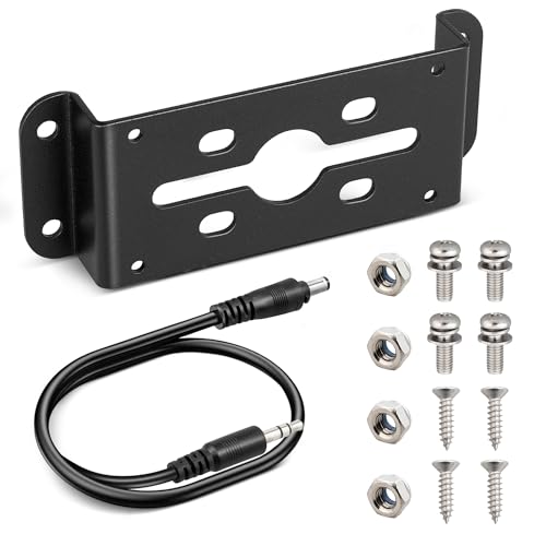 Image of EWAY Backup Camera Adapter Bracket for Furrion Pre-Wired RVs System, U-Shaped Aftermarket Rear View Cam Mounting Plate w /Power Pigtail Connector for RV Camper Vans 5th Wheel Trailer Motorhome Mount